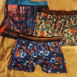 *nd Sz 10 Spiderman Print Boxer Briefs - Must Be Bundled To Buy